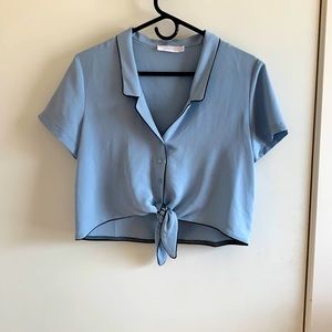 Lush Tie Blue Shirt